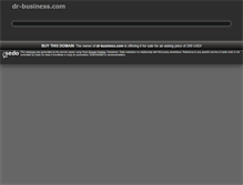 Tablet Screenshot of dr-business.com